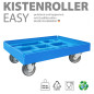 Preview: KISTENROLLER EASY 600x400 RAL 5012 lichtblau